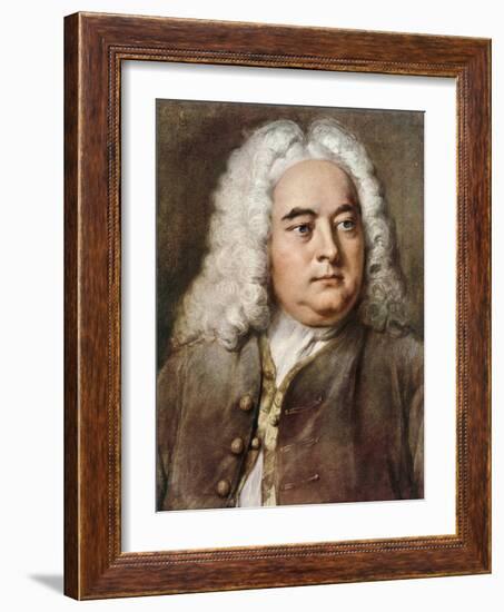 George Frideric Handel, 1685-1759 German composer-null-Framed Giclee Print