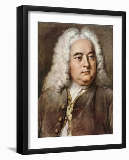 George Frideric Handel, 1685-1759 German composer-null-Framed Premium Giclee Print