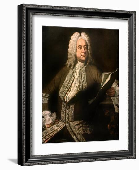 George Frideric Handel by Thomas Hudson-Thomas Hudson-Framed Giclee Print