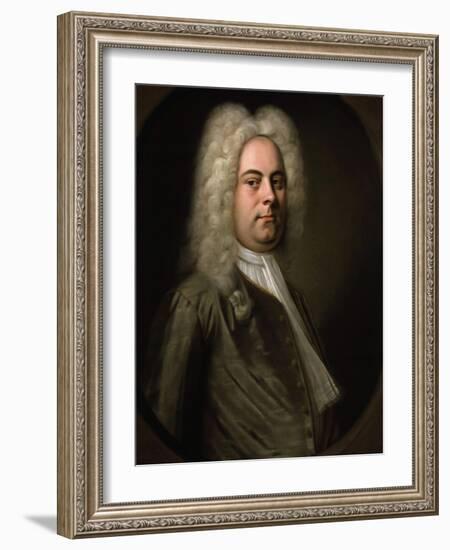 George Frideric Handel, German Composer, 1726-1728-Balthasar Denner-Framed Giclee Print