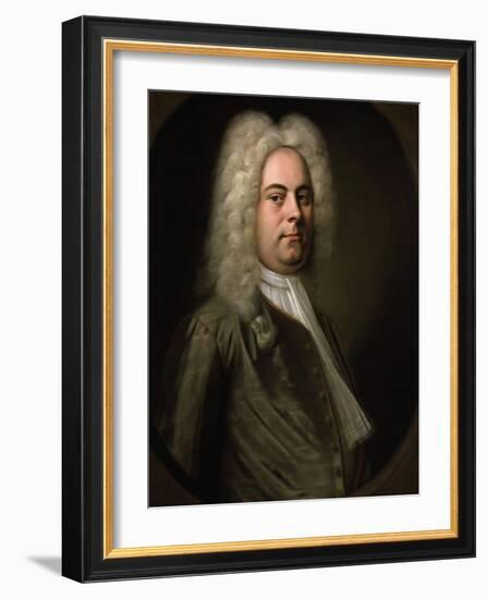 George Frideric Handel, German Composer, 1726-1728-Balthasar Denner-Framed Giclee Print