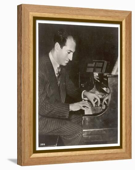 George Gershwin American Composer-null-Framed Premier Image Canvas