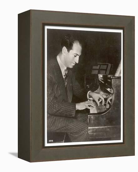 George Gershwin American Composer-null-Framed Premier Image Canvas