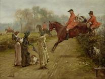 The Cheshire Hunt - the Meet at Calveley Hall-George Goodwin Kilburne-Giclee Print