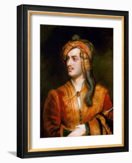 George Gordon Byron-Thomas Phillips-Framed Giclee Print