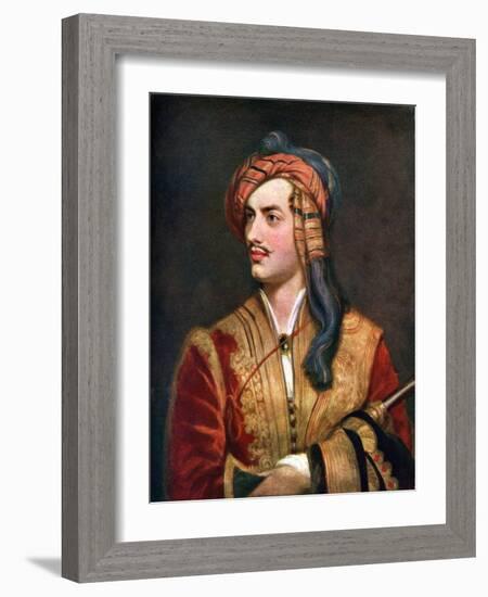 George Gordon, Sixth Baron Byron-WA Mansell & Co-Framed Giclee Print