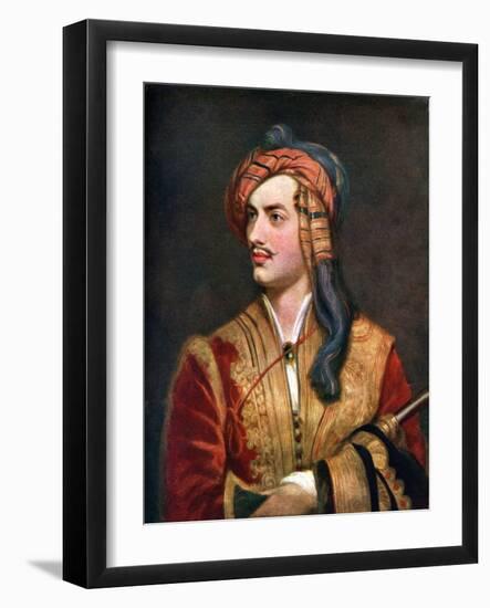 George Gordon, Sixth Baron Byron-WA Mansell & Co-Framed Giclee Print