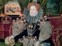 Portrait of Queen Elizabeth I - the Armada Portrait-George Gower-Framed Premier Image Canvas