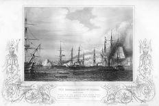 The Destruction of the Chinese War Junk in Anson's Bay, 7 January 1841-George Greatbatch-Framed Giclee Print