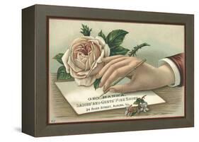 George Hanna, Ladies' and Gents' Fine Shoes Trade Card-null-Framed Premier Image Canvas