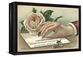 George Hanna, Ladies' and Gents' Fine Shoes Trade Card-null-Framed Premier Image Canvas
