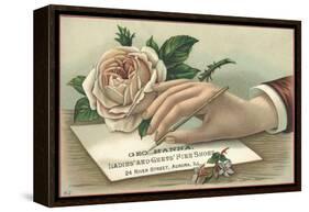 George Hanna, Ladies' and Gents' Fine Shoes Trade Card-null-Framed Premier Image Canvas