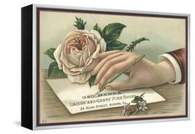 George Hanna, Ladies' and Gents' Fine Shoes Trade Card-null-Framed Premier Image Canvas