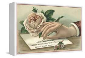 George Hanna, Ladies' and Gents' Fine Shoes Trade Card-null-Framed Premier Image Canvas
