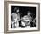 George Harrison and Bob Dylan during the Concert for Bangladesh at Madison Square Garden-Bill Ray-Framed Premium Photographic Print