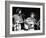 George Harrison and Bob Dylan during the Concert for Bangladesh at Madison Square Garden-Bill Ray-Framed Premium Photographic Print