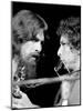 George Harrison and Bob Dylan Performing Together at Rock Concert Benefiting Bangladesh-Bill Ray-Mounted Premium Photographic Print