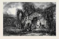 The Village Smithy, Exhibition of the Society of Painters in Water-Colours-George Haydock Dodgson-Framed Giclee Print