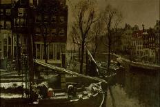 Along the Canal, Amsterdam-George Hendrik Breitner-Giclee Print
