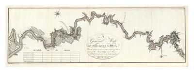 General Map of The River Ohio, c.1796-George Henri Victor Collot-Framed Art Print