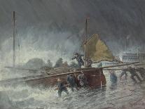 The Recent Gale, Wrecks at Kingstown, Bay of Dublin-George Henry Andrews-Giclee Print