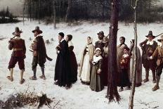Pilgrims Going to Church, 1867-George Henry Boughton-Giclee Print