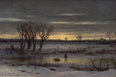 Winter Twilight Near Albany, 1858-George Henry Boughton-Giclee Print