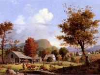 The Old Inn - Ten Miles to Salem, 1860-63-George Henry Durrie-Giclee Print