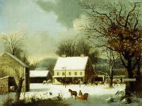 Winter in the Country, 1862-George Henry Durrie-Giclee Print