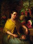 Peaches, Grapes and Cherries, Ca 1860-1870-George Henry Hall-Giclee Print