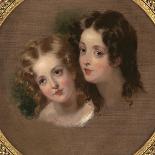 Study of Two Children-George Henry Harlow-Framed Giclee Print