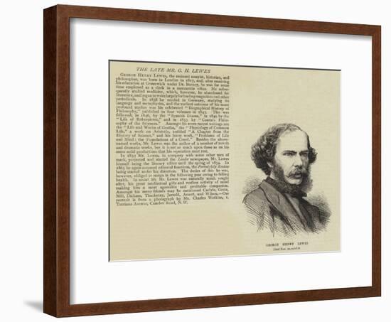 George Henry Lewes-null-Framed Giclee Print