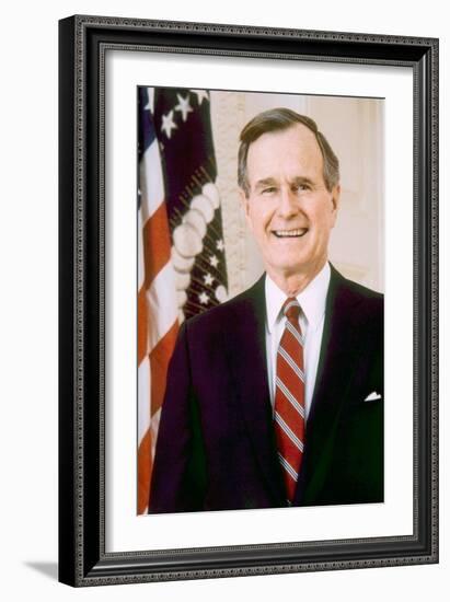 George Herbert Walker Bush, American President-null-Framed Art Print