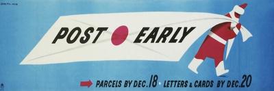 Post Early, Parcels by December 18, Letters by December 20-George Him and Jan Lewitt-Art Print