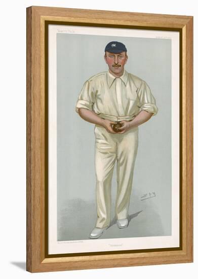 George Hirst Yorkshire Cricketer-Spy (Leslie M. Ward)-Framed Premier Image Canvas