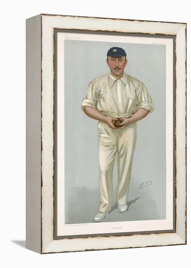 George Hirst Yorkshire Cricketer-Spy (Leslie M. Ward)-Framed Premier Image Canvas