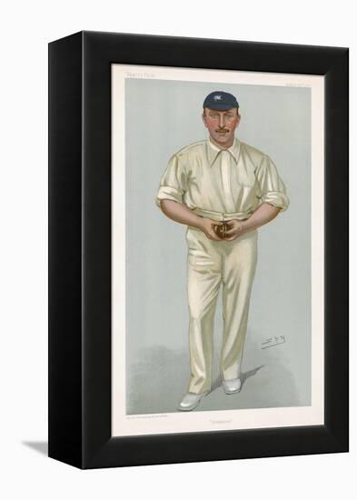 George Hirst Yorkshire Cricketer-Spy (Leslie M. Ward)-Framed Premier Image Canvas