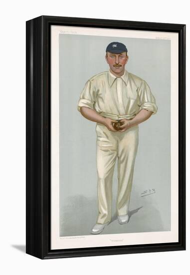 George Hirst Yorkshire Cricketer-Spy (Leslie M. Ward)-Framed Premier Image Canvas