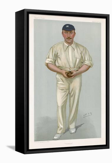 George Hirst Yorkshire Cricketer-Spy (Leslie M. Ward)-Framed Premier Image Canvas