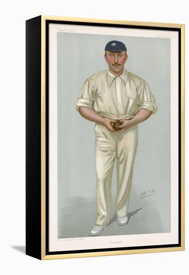 George Hirst Yorkshire Cricketer-Spy (Leslie M. Ward)-Framed Premier Image Canvas