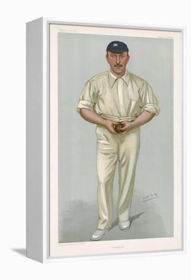 George Hirst Yorkshire Cricketer-Spy (Leslie M. Ward)-Framed Premier Image Canvas