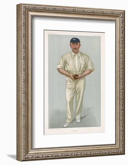 George Hirst Yorkshire Cricketer-Spy (Leslie M. Ward)-Framed Photographic Print