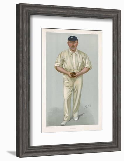 George Hirst Yorkshire Cricketer-Spy (Leslie M. Ward)-Framed Photographic Print