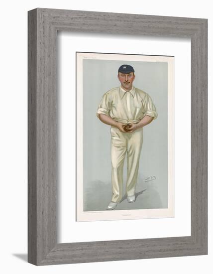 George Hirst Yorkshire Cricketer-Spy (Leslie M. Ward)-Framed Photographic Print