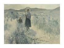 Flower Girl in Holland, 1887-George Hitchcock-Framed Giclee Print