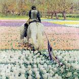 A Crocus Field in Spring, C.1889-George Hitchcock-Giclee Print