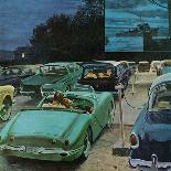 "Drive-In Movies," August 19, 1961-George Hughes-Giclee Print