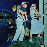 "Drive-In Movies," August 19, 1961-George Hughes-Giclee Print
