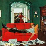 "More Clothes to Clean," Saturday Evening Post Cover, April 17, 1948-George Hughes-Giclee Print