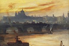 St Paul's from the River-George Hyde Pownall-Giclee Print